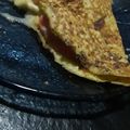 El cooksnap de Mili Guglielmone cuando hizo Omelette de queso y tomate.