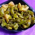 Chef Tripti Saxena's cooksnap of when they made Masaledar French Beans ki sabzi.