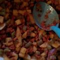 El cooksnap de Ezme Trejo cuando hizo Papas con chorizo y nopales.