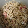 El cooksnap de Tamara Méndez López cuando hizo Spaghetti realfooding.