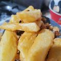 Fary Feroz's cooksnap of when they made French fries pakoray.