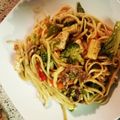 Courtney Zida's cooksnap of when they made Chicken Lo Mein.