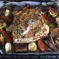 El cooksnap de Carlos Martin Chuecos cuando hizo Salmón al horno con verduras.