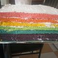 Cooksnap dari Risma Nugroho untuk resep Rainbow cake(versi ultah cake)