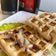 El cooksnap de Mariana Sanchez cuando hizo Waffles mezcla sencilla.