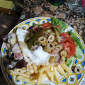 El cooksnap de Cynthia Ottonello cuando hizo Chivito canadiense al plato.