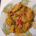 El cooksnap de José Carlos Pareja cuando hizo Arroz de conejo con verduras.
