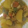 El cooksnap de Yoli Álvarez cuando hizo Guiso de pota con patatas y guisantes.