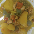 El cooksnap de Yoli Álvarez cuando hizo Guiso de pota con patatas y guisantes.