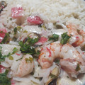 El cooksnap de Fla Desirée Ribulgo cuando hizo Langostinos y mejillones a la crema.