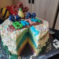 Benicsné Bartók Enikő Cooksnap-ja, amikor elkészítette a(z) Szivárvány torta receptet.