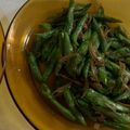 Cooksnap Aina Fatyni semasa beliau membuat Kacang panjang goreng sempoi.