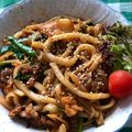 マダムスカーレット's cooksnap of when they made ☆豚キムチ焼きうどん☆.