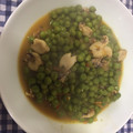 El cooksnap de Cisca cuando hizo Chipirones con guisantes.