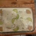 El cooksnap de Esther Soto cuando hizo Carlota de limón.