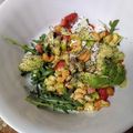 El cooksnap de seilahr cuando hizo Ensalada de rúcula y fresas.