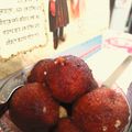 Riya Samadder's cooksnap of when they made সুজির গুলাব জামুন (soojir gulab jamun recipe in Bengali).