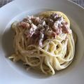 El cooksnap de YoshimonGo🇯🇵 cuando hizo Espaguetis con salsa estilo carbonara.
