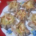 El cooksnap de Claudia Cristina Ifran cuando hizo Canastitas de choclo cebolla y queso(light).