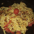El cooksnap de Pato Cuack cuando hizo Fideos con verduras salteadas (rápido, fácil y económico).