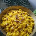 Jharna Shaoo's cooksnap of when they made বাসন্তী পোলাও (Basonti pulao recipe in Bengali).