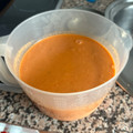 El cooksnap de Carlieme cuando hizo Gazpacho con Monsieur Cuisine Connect.