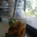 El cooksnap de Bibi García cuando hizo Agua de piña sin azúcar.