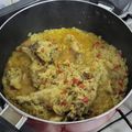 El cooksnap de Julian Rios cuando hizo Alitas de pollo con arroz amarillo: fácil y económico.