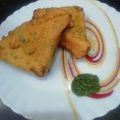 Aruna Thapar's cooksnap of when they made Lahsuni Bread Pakoda.