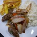 El cooksnap de michel737 cuando hizo Lomo saltado de carne.