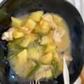 El cooksnap de Amaya Leon cuando hizo Bacalao con patatas.