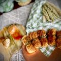Cooksnap dari cutzamania untuk resep Lumpia Ayam Udang Kulit Kembang Tahu