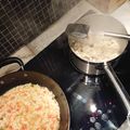 El cooksnap de Luis Martinez cuando hizo Risotto de camarones.