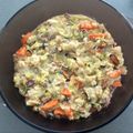 Maria Aguilar's cooksnap of when they made seafood and bread mix (portuguese acorda de marisco).