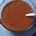 El cooksnap de Iluminada Rodríguez cuando hizo Gazpacho andaluz.