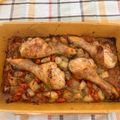 El cooksnap de Obegona cuando hizo Muslitos de pollo al horno con patatas y zanahoria.