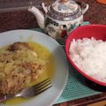 El cooksnap de Liliana ROCO cuando hizo Pollo en salsa de Naranja.