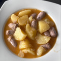 El cooksnap de Mónica cuando hizo Guiso de patatas con salchichas frescas.