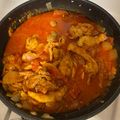 Kate's cooksnap of when they made Labaabdaar chicken.
