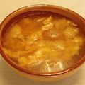 El cooksnap de Mari Carmen cuando hizo Sopa de tomillo y ajos con rebanas de baguette del día anterior-veggie.