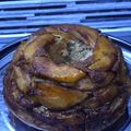 El cooksnap de Andrea Lazzaro cuando hizo Torta invertida de manzanas 🍏 y nueces, con queso crema.