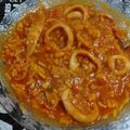El cooksnap de Lilian Morinigo cuando hizo Arroz con calamares.