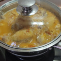 El cooksnap de Conchi Lata cuando hizo Pollo al Ajillo.