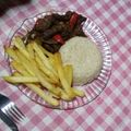El cooksnap de Cinthia cuando hizo Lomo saltado peruano.