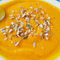 El cooksnap de Alba RF cuando hizo Crema de calabaza y zanahorias con semillas 🍁.