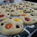 El cooksnap de Andrea Gonzalez cuando hizo Cookies de manteca con chips de chocolate y rocklets.