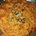 Cooksnap dari Prameswariafed untuk resep Korean Spicy Ramen Carbonana