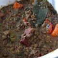 El cooksnap de Irene-Guirao cuando hizo Lentejas con verduras y jamón.