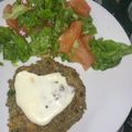 El cooksnap de Fernanda cuando hizo Hamburguesas de lentejas.