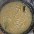 El cooksnap de Jonas Cobos cuando hizo Pechuga de pollo en salsa de melocotón.
